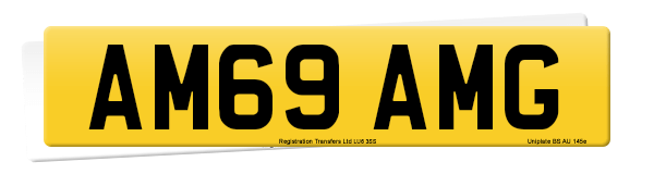 Registration number AM69 AMG
